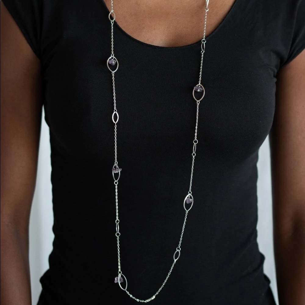 Long Purple Necklace